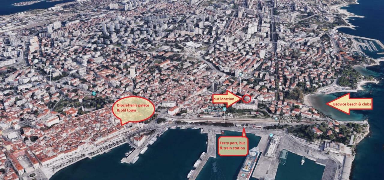 Bacvice Seaview Apartment Split Luaran gambar